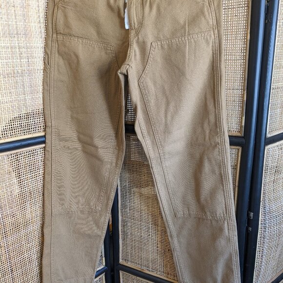 Uniqlo Utility Work Pants, burnt yellow khaki, XS, NWT - Picture 5 of 7